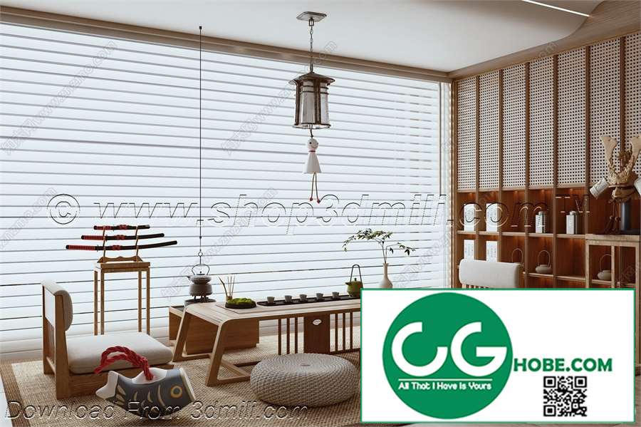 Tea Room 45 3D Model